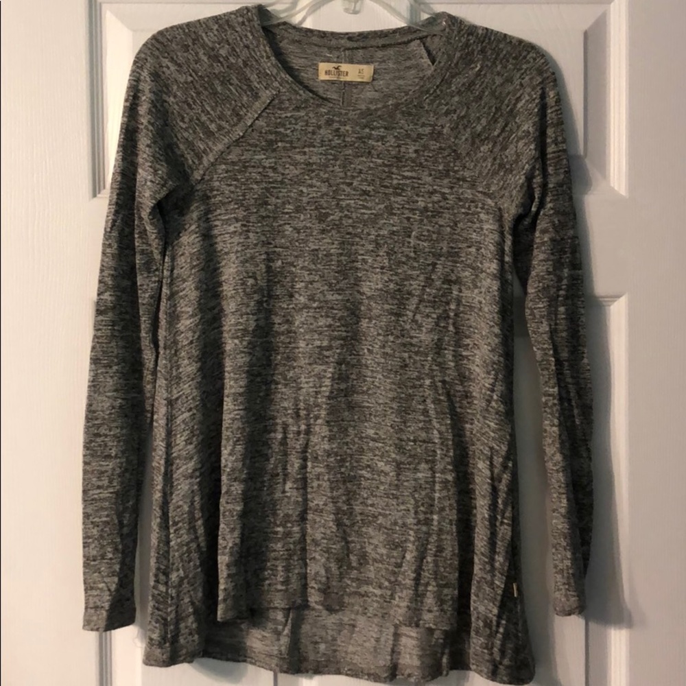 Hollister womens black, white and grey long sleeve